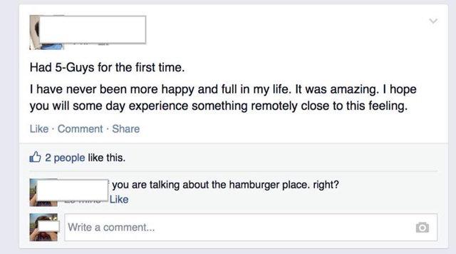 acebook posting